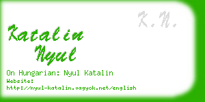 katalin nyul business card